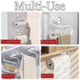 thumbnail image 2 of Fmxomd Paper Towel Holder - Suction Up, White, Wall Mounted, Plastic Kitchen Roll Dispenser Under Cabinet,1Pack, 2 of 9