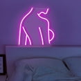 thumbnail image 3 of Huiyi Lady Neon Sign, Acryli Led Neon Light Wall Light Led Wall Decor, USB Powered Sexy Lady Back Wall Sign for Home Bedroom Club Bar Party Decoration, 3 of 5