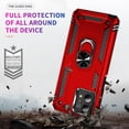 thumbnail image 5 of Grade Drop Impact for Motorola Moto G Stylus 5G 2023 Case 360 Metal Rotating Ring Kickstand Holder Armor Heavy Duty Shockproof Case for Moto G Stylus 5G 2023 Phone Case (Red), 5 of 15