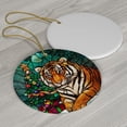 thumbnail image 3 of Tiger Stained Glass Ornaments, Tiger Ornament,Tiger Christmas Tree Ornament, Tiger Xmas Decorations IHmZEt, 3 of 5