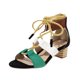 thumbnail image 2 of Zapatos de tacón bajo para mujer con correa en el tobillo y correa de cáñamo a juego Wmkox8yii  shjk6031, 2 of 4
