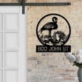 thumbnail image 4 of Handmadetneonsign Personalized Flamingo Home Number Metal Sign, Flamingo Address Metal Sign, 4 of 5