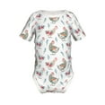 thumbnail image 2 of Balery Funny Chicken Pattern Baby Climbing Clothes Infant Bodysuit Cute Infant Bodysuit Baby Romper-6 Months, 2 of 7