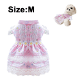 thumbnail image 2 of FloreceBien Vestido Floral para Perros pequeños, Gatos, niñas, Lindo Vestido de Princesa de Encaje para Cachorros con Flores de Margarita, decoración Primavera Verano, 2 of 5