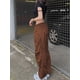 thumbnail image 3 of Txlixc Pantalones casuales femeninos, cintura elástica, bolsillos ajustables con Cordón de tracción Txlixc moda, 3 of 7