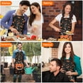 thumbnail image 4 of Witch Pumpkin Halloween Apron-Garden Aprons for Women with Pockets-Cotton Linen Waterproof Kitchen Cooking Gardening Aprons Adjustable for Kitchen,Cooking,BBQ and Salon 32"x27", 4 of 7