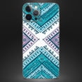 thumbnail image 4 of DesignSkinz Ethnic Aztec Blue and Pink Point Full-Body Skin Decal Wrap Cover for iPhone 15 Pro, 4 of 9