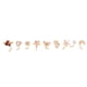 thumbnail image 1 of Juego De Anillos Para La Nariz, Uso Cómodo, Decoración De Circonio, Piercing Para La Nariz, Acero Inoxidable Dorado En Forma De L Para Uso Diario, 1 of 7