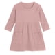 thumbnail image 1 of Odeerbi Niñas Vestido de Manga Larga de Punto Elástico Primavera Otoño Vestido de Algodón Con Bolsillo Color Sólido Vestido de Cuello Redondo, 1 of 3