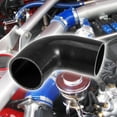 thumbnail image 2 of Manguera de silicona Unique Bargains Codo de 90 grados ID 63mm 2.5 color negro para tubería de entrada de Intercooler con 2 abrazaderas, 2 of 6