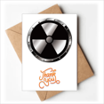 thumbnail image 1 of Logo Fond Noir Substances Radioactives Avertissement Merci Cartes Enveloppes Note Vierge, 1 of 3