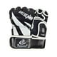 thumbnail image 5 of Guantes mma medio palma abierta artes marciales guante de lucha equipo de protección hombres Blanco negro Zulema  Guantes de boxeo, 5 of 8