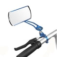 thumbnail image 3 of 2-Pack Aluminum Mountain Bike Handlebar Mirrors with Chrome-Plated Substrate - Universal Fit for Bicycle Modification, Safety Rearview Mirrors Available in Black/Red/Blue/Silver (125mm x 45mm, 22.2mm, 3 of 6
