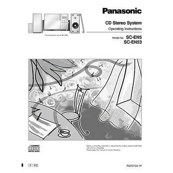 Panasonic SC-EN5 SC-EN53 CD Stereo System Owners Instruction Manual REPRINT