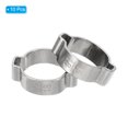 thumbnail image 3 of Unique Bargains 10 Pack 15-18mm Double Ear Hose Clamp, 304 Stainless Steel O Clip Crimp Rings, 3 of 7