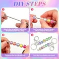 thumbnail image 5 of 30 Pcs Beadable Keychains Set,10 Beads Blank Keychain10 Sealable Pouches 10 Thank You Cards with 50 Decorative Beads, 5 of 7
