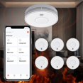 thumbnail image 4 of Alarma de Humo Inteligente WiFi con Batería de 10 Años Alarma de Incendio con Detector de Humo Tuya y para el Hogar Cumple con EN14604, 4 of 5