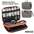 thumbnail image 1 of Electronic Accessories Storage Bag Travel Case,Cable Organizer Bag Gadget Carry Bag For Cables,Power,USB Flash Drive, Charger Grey pouch, 1 of 6