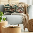 thumbnail image 5 of Ambesonne Lake Throw Pillow Cover 2 Pack, Peaceful Meadow Scene Woods, 20", Hunter Green Pale Redwood, 5 of 7