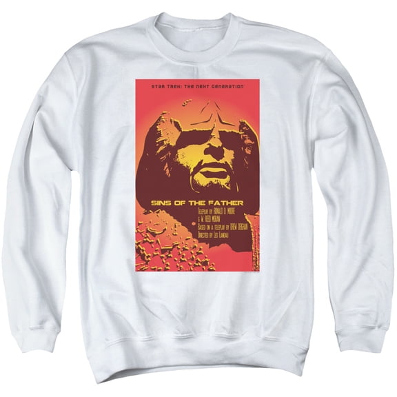 Star Trek Tng Season 3 Episode 17 Adult Crewneck Sweatshirt White