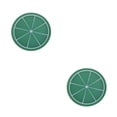 thumbnail image 2 of Billuyoard Silicona Salvamantel Fruta Posavasos Cojín Taza Soporte Té Pad Estera Cocina naranja verde PC 1 2piezas Billuyoard CBP260458, 2 of 5