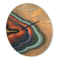 thumbnail image 3 of Designart 'Fractal Mineral Texture ' Modern Wood Wall Clock, 3 of 5
