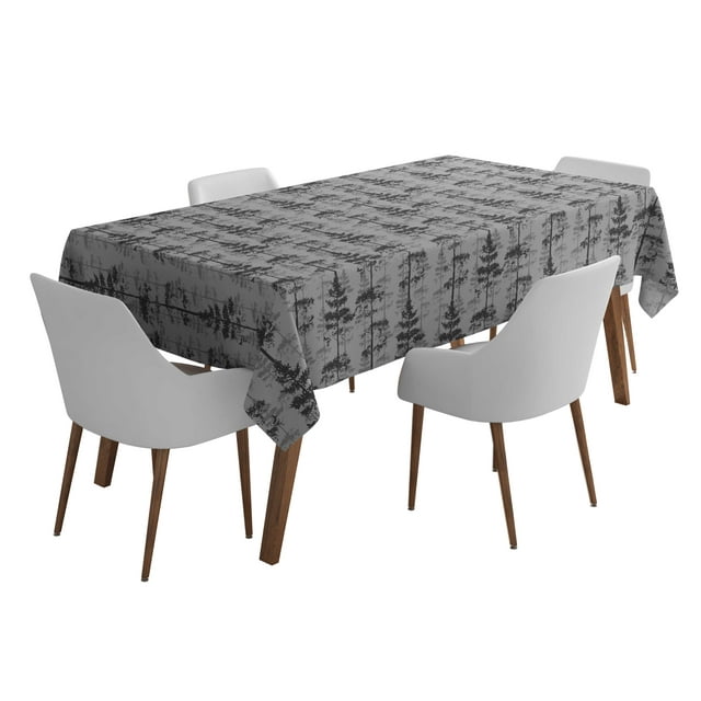 Vargottam Indoor/OutdoorTablecloth58x120 InchRectangleTablecloth Waterproof PatioTableCloths- Spring/SummerTableCovers for Backyard RectangularTable/BBQs/Picnic -Gray2