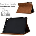 thumbnail image 2 of Allytech Case for Samsung Galaxy Tab S6 Lite 10.4 inch 2022/2020 Model (SM-P610/P613/P615/P619), Auto Sleep Wake Smart Card Slots Pen Holder Magnetic Snap Flip Stand PU Leather Case, Brown, 2 of 10