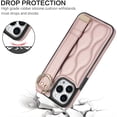 thumbnail image 4 of for iPhone 15 Pro Max Case with Wristband Strap, PU Leather Phone Case with Ring Stand Case for iPhone 15 Pro Max ZWD Rose, 4 of 18