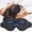 Black, variant on Weighted Eye Mask for Sleeping, 3D Contoured Sleep Mask Blackout with Adjustable Strap, Lash Extensions Sleeping Mask for Travel, Eye Cover Blindfold for Men Women (Black, 4.6oz)