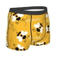 thumbnail image 3 of Kll Cute Bee Butterfly Yelllow Men'S Cotton Boxer Briefs Underwear-X-Large, 3 of 9