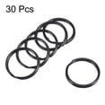 thumbnail image 2 of Unique Bargains 25mm Open Flat Split Keyring Connector Electrophoretic Paint Iron 30 Count, 2 of 6