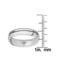 thumbnail image 4 of West Coast Jewelry Men's Brushed and Polished Grooved Titanium Band Ring (6mm), 4 of 4
