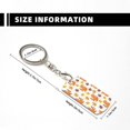 thumbnail image 3 of Uemuo Cartoon Squirrel Pattern Rectangular Metal Keychain - Durable, Stylish, and Personalized Key Ring for Men and Women,Engraved Keychain,Gift Slim Sturdy Keychain, 3 of 7