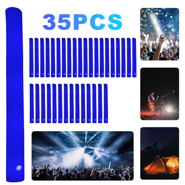 Barra LED Tubo Intermitente Esponja Suministros para Fiestas Bodas Y Festivales () Azul