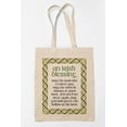 thumbnail image 1 of Irish Prayer or Blessing Quote 12oz Reusable Canvas Tote Bag, 1 of 5