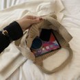 thumbnail image 1 of Bolsa de embrague retro hecho a mano para mujer, de hombro para damas y niñas (caqui) Ehuebsd Para Estrenar, 1 of 9