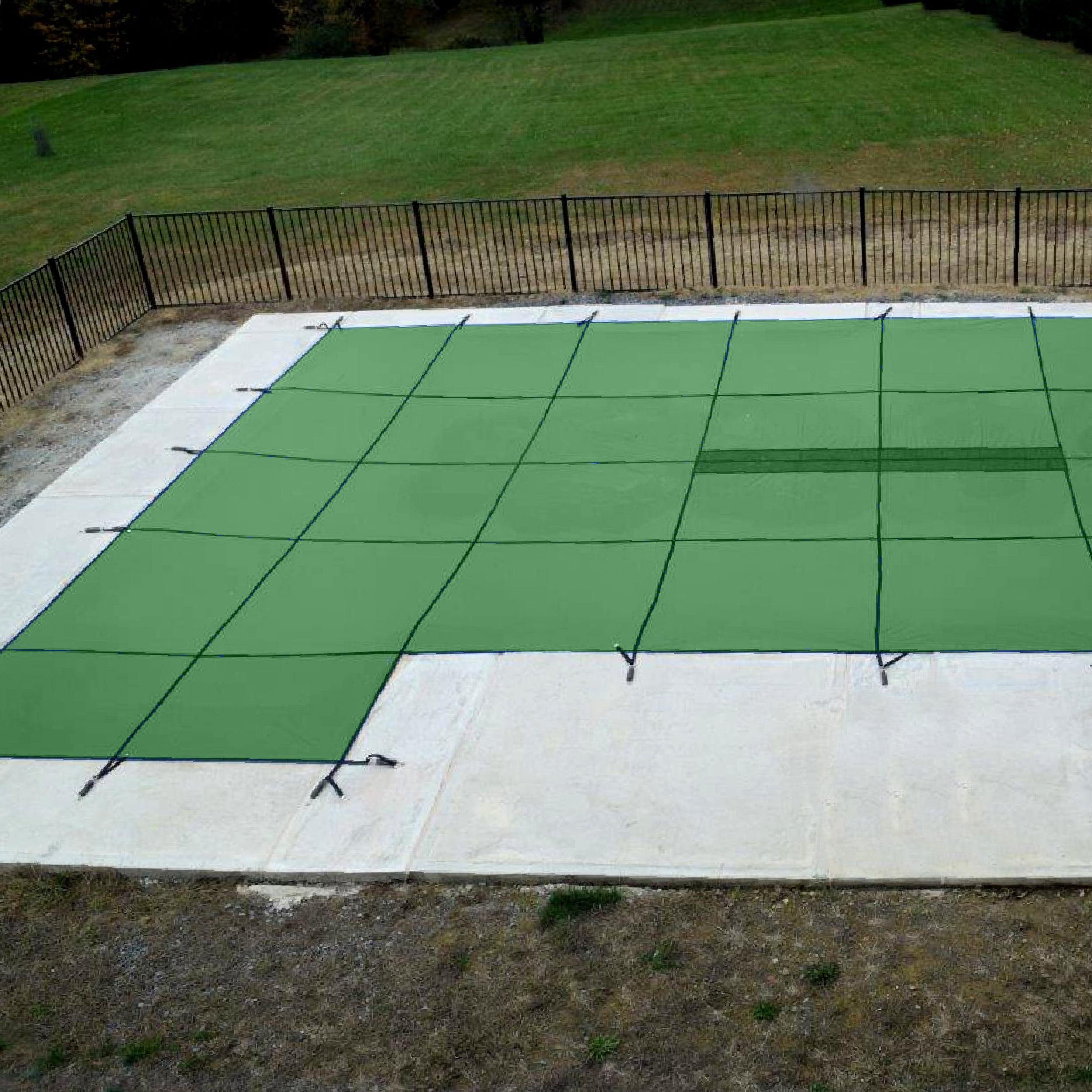 WaterWarden in-Ground Pool Safety Cover Fits 20’ x 40’, Left Step, UL Classified to ASTM F1346