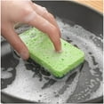 thumbnail image 4 of Dishwashing Sponges, Natural Wood Pulp, Kitchen Sponge, Double Side Scrub, for Pots Pans Sinks, Odor Resistant Cleaning | Green KTFgvq, 4 of 8