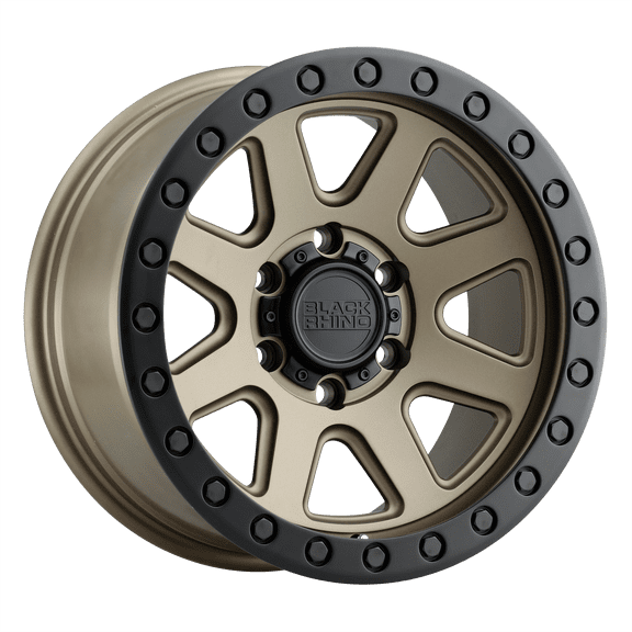 Black Rhino Baker 20X9 6X120 12Et 76.1Cb Matte Bronze W/ Black Ring Wheel