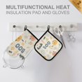 thumbnail image 4 of Yayeee Oven Mitts and Pot Holder Set of 2 Heat Resistant Kitchen Gloves Baking Hot Pad, Halloween Cute Pumpkins, 4 of 5