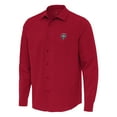 thumbnail image 2 of Men's Antigua Cherry New Mexico Lobos Exposure Woven Long Sleeve Button-Up Shirt, 2 of 3