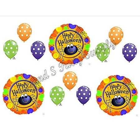 CUTE HALLOWEEN SPIDER Balloons Decoration Supplies Party Trick or Treat dANCE