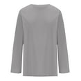 thumbnail image 5 of BVOFAR Women's Oversized Tops Long Sleeve Round Neck Solid Color Shirts Casual Loose Fit Trendy Blouses 2025, 5 of 9