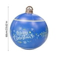 thumbnail image 3 of Oioii Outdoor Christmas Decorations Yard Inflatable Christmas Balls - Xmas/Winter/New Year/Holiday Tree Ornaments Lawn Porch Indoor Decor Party Supplies, Blue, 3 of 4