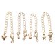 thumbnail image 1 of 4pcs Bracelet Extenders 14K Gold Necklace Extenders Anklet Extender for Jewelry Making, 1 of 5