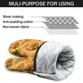 thumbnail image 7 of Cute Oven Mitts,Happy Thanksgiving Turkey Fall Leaves Pumpkin Oven Mitt 2-Pack Set,Kitchen Gloves for Oven,Heat Resistant Oven Mitts 7.7"x12", 7 of 7