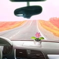 thumbnail image 2 of Advancent Maceta con energía Solar para bailar, alféizar de ventana, artilugios, decoraciones de estilo de coche, decoración de vehículos de Decoración del hogar flor de seis petalos, 2 of 6