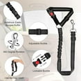 thumbnail image 2 of 2 Packs Dog Cat Safety Seat Belt Strap Car Headrest Restraint Adjustable Nylon Fabric Dog Restraints Vehicle Seatbelts Harness, 2 of 11