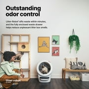 Litter-Robot 4 Automatic Self-Cleaning Cat Litter Box with Step, White